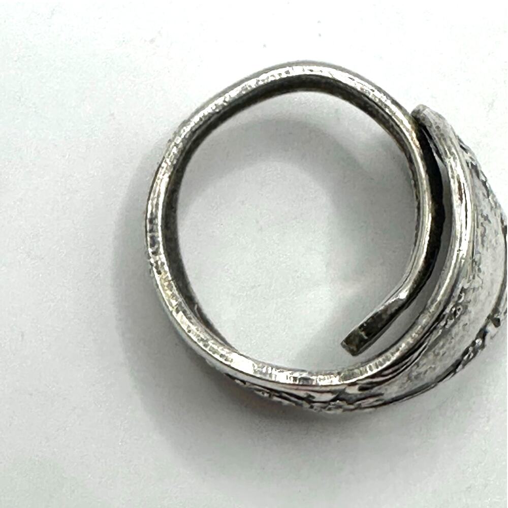 Vintage W.A. Rogers Oneida Silver Plate Spoon Bypass Pinkie Ring Retro Size 4.25 - Picture 6 of 9